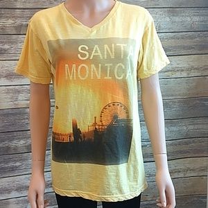 Muchacho Yellow Santa Monica Tee NWT
